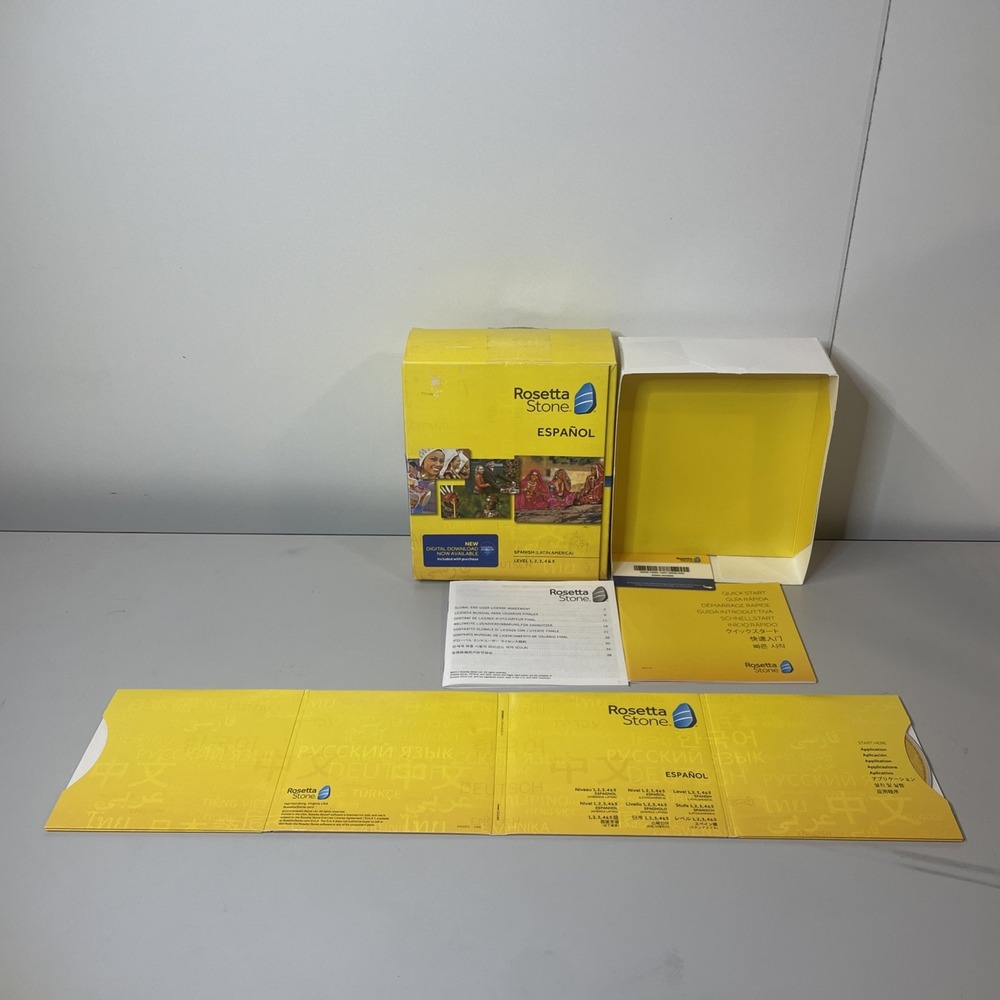 Rosetta Stone: Spanish/Espanol • Level 1-4 Set W Application Disk‎ NO HEADPHONE